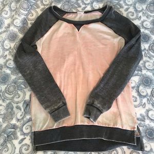 Pink and grey sweater